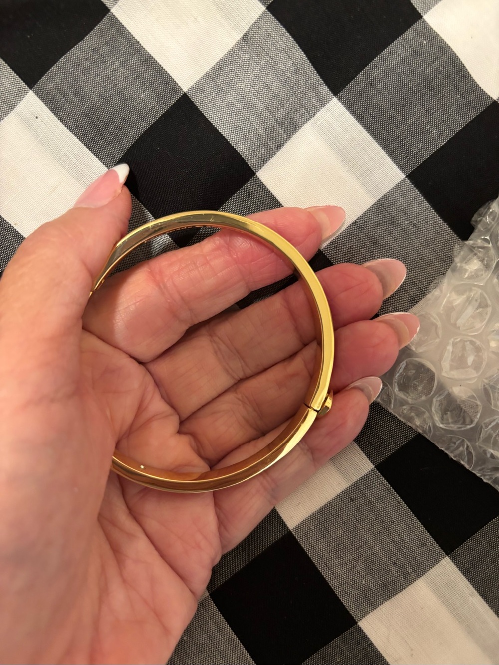 kate spade Gold-Tone Bracelet with Fuchsia Enamel Inlay - Picture 7 of 8